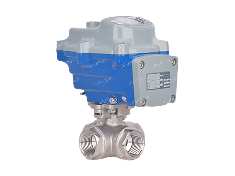 Explosion-proof electric four-way ball valve